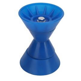 4 Inch Boat Roller Bow Stop with 1/2in Shaft Scratch Resistant PU Blue Trailer Roller Assembly for Yachts