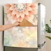 AOHMPT Refrigerator Top Cover with Storage Pockets,Non-Slip Dust-Proof Universal Cover