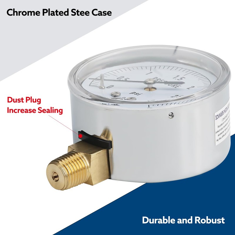 SENCTRL 0-30 Inches of Water Column Gauge, Low Pressure Capsule