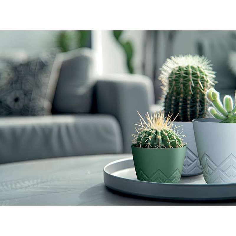Tymar Flower Pot - Stylish Planter with Modern Pattern, Pack