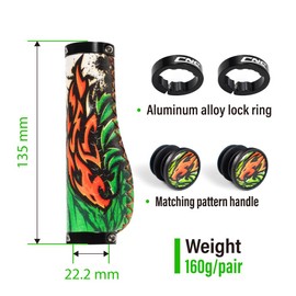 Chooee Ergonomic Mountain Bike Grips,Silicone Bike Handlebar Grips for MTB/BMX.