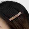 Decorative Hair Comb Brown Cellulose Based Rhinestone Crystal Bridal Hair