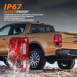 Kspeed LED Tail Lights Compatible with 2019-2023 Ford Ranger LED Brake Lamps Turn Signal Lights Assembly Right Side