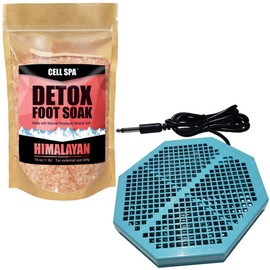 Cell Spa CS-900 Twice Powerful 6.5" x 5.5" Ion Detox Foot Bath Arrays Flat Dual Coil Stainless Steel Aqua Ionic Cleanse Array Compatible With Most 1/4" Plug Type Detox Machines (HIMALAYAN)