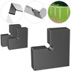 Hehdbz 3 Pack Flat Handrail High Corner Connector, 100mm Strength