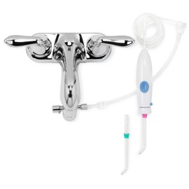 Water Flosser v2 - Faucet Oral Irrigator | Long-Lasting Tubing | Fully Replaceable Components | Usability-Focused Design | Non-Electric, No Battery, No Electric Motor Noise