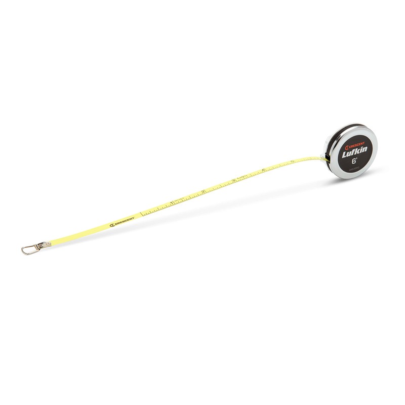 Crescent Lufkin 1/4" x 6' Executive® Diameter Yellow Clad A19