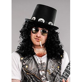 Magic Box Mens 80s Slash Accessory Kit with Wig