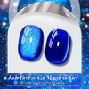 BORN PRETTY Cat Magnetic Eye Gel Nail Polish, Blue Ore