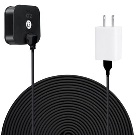 23FT Power Cord and Adapter Compatible with Blink XT XT2, Charging Cable Compatible with Blink Outdoor/Indoor (3rd Generation), Weatherproof Power Plug and Micro USB Charging Cable