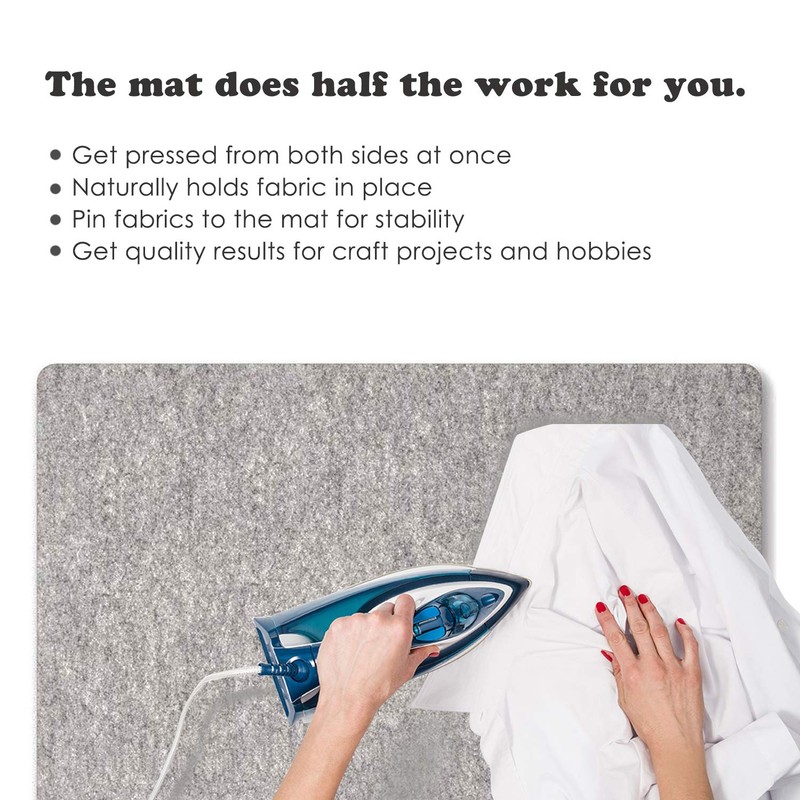 OHOCO Wool Pressing Mat for Quilting - 9" x 9"