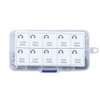 Glvaner 10 Sizes 120 Pcs E-Ring Circuit Clip Stainless Steel