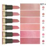 Set 6 Labiales Mate Marrón Rojo Larga Duración W