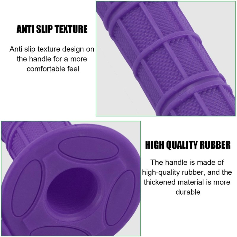 BELOMI Motorcycle Hand Grips, 2PCS 7/8" 22mm 24mm Non-Slip Soft