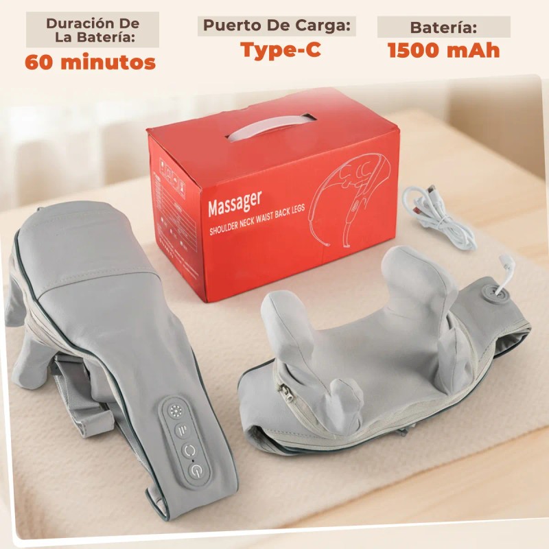 Masajeadores Electricos Para Cuello Hombros Espalda Portátil