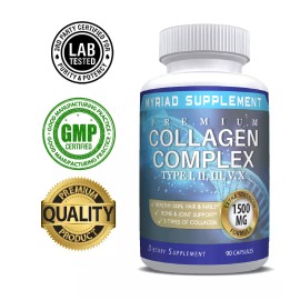 🔥 Premium Collagen Peptides 1500 MG Hydrolyzed Anti-Aging (Types I,II,III,V,X)