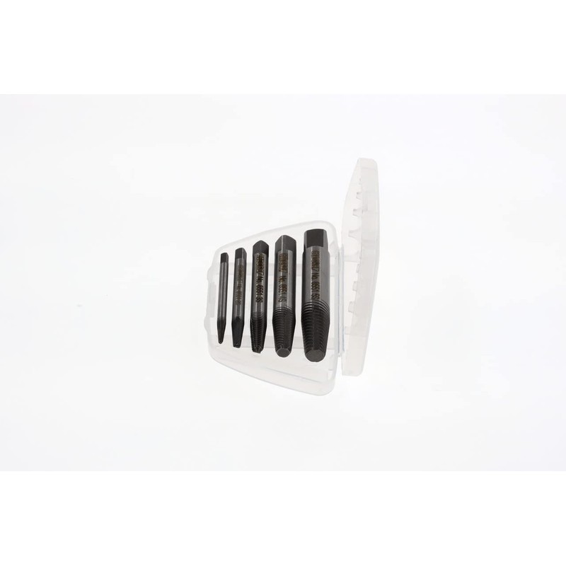 GEDORE Screw Extractor Set, Chrome Vanadium Steel, 54-56 HRC, in