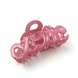 Haarspange "Love", 8,5 cm, Rosa