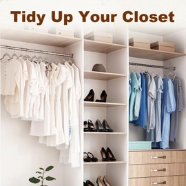 HOUSE DAY Heavy Duty Plastic Hangers 60 Pack, Non Slip Clothes Hangers with Rubber Pads and 360° Hook - Thin 0.2 Inch, Space Saving Coat Hanger Grey, Closet Organizer for Shirt, Pants, Suit, Skirt