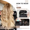 4PCS Clip in Hair Extensions for Women 20 Inch Honey