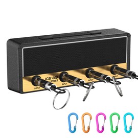 SUOKOMR Key Hanger, Key Holder, Wall Hanger, Amplifier Type, Marshall Design, Fashionable, Includes 4 Keychains, Amplifier Type, Key Hook, Entrance Storage, Key Holder, Gift, Storage Key Stand