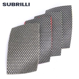 SUBRILLI Diamond Sandpaper Hook and Loop Abrasive Paper Sheets for Glass Ceramic Concrete Metal Edge Sanding Polishing (4pcs/Set)