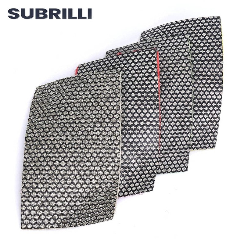 SUBRILLI Diamond Sandpaper Hook and Loop Abrasive Paper Sheets for