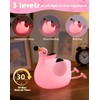 YISUN Flamingo Night Light for Kids, Soft Silicone Nursery Night