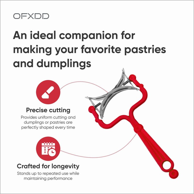 Round Dough Cutter Roller - Pack of 2 - Rolling