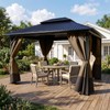 BPS 10' x 10' Gazebo Privacy Curtains with Double Zipper,