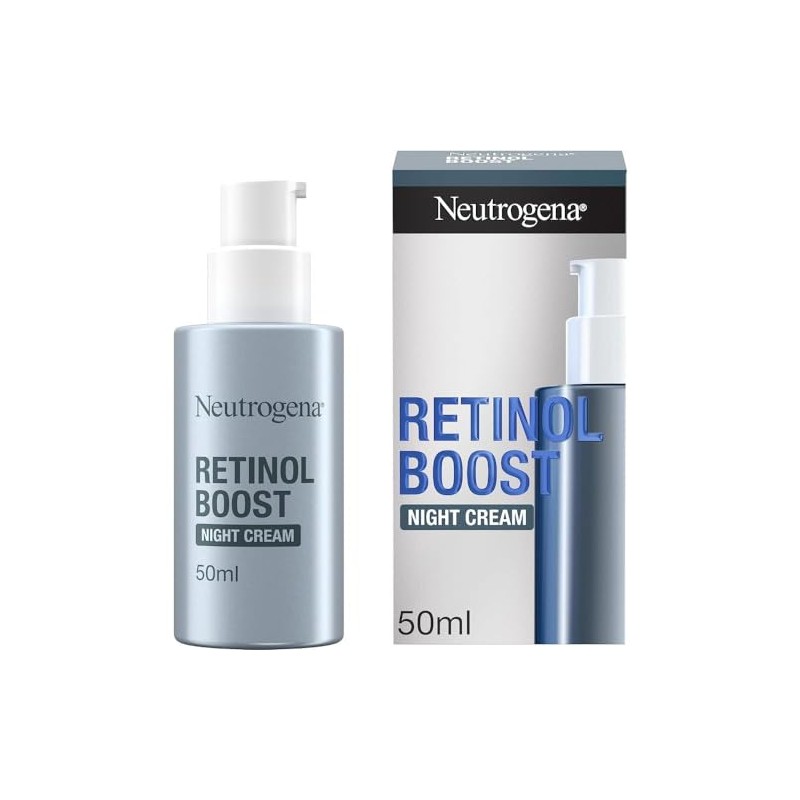 Neutrogena Retinol Boost Night Face Cream (1x 50ml), Lightweight Night-Time