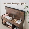 Apicizon 31 Inches Storage Bench, Shoe Bench with Flip Top