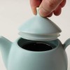 FORLIFE Dew Teapot with Basket Infuser, Minty Aqua, 32 oz/946ml