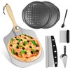 Pizza 7PCS Pizza Peel Pizza Pan Set, 12" x 14"