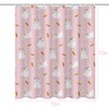 MelonBoat Easter Shower Curtain Set: Cute Easter Bathroom Shower Curtain