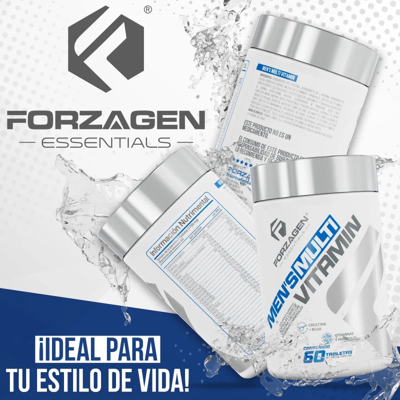 Forzagen Essentials Mens Multivitamin Tabs Vitaminas Sabor