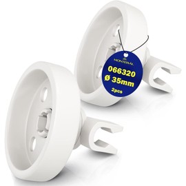Pack of 2 Dishwasher Basket Wheels for Bosch 066320 Diameter 35 mm Universal Accessories for the Basket of Many Dishwasher Models Monteral