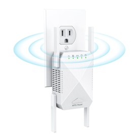 WiFi Extender WiFi Booster 1200Mbps Dual Band (5GHz/2.4GHz) Extenders Signal Booster for Home, Internet Repeater Covers up to 10000sq. ft and 45 Devices 1