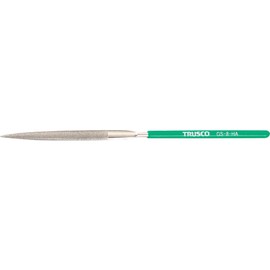 TRUSCO GS-8-HA Diamond File for Precision Blade Length 2.8 inches (70 mm) Half Round
