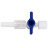 MEETOOT 6pcs Disposable Medical Valve 2-Way Stopcocks with Luer Connections