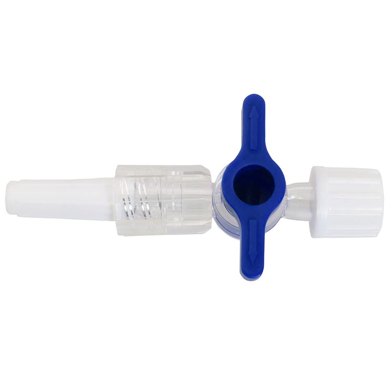 MEETOOT 6pcs Disposable Medical Valve 2-Way Stopcocks with Luer Connections