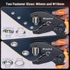 Preciva Grommet Tool Kit of 3/8" and 1/4", Interchangeable Double