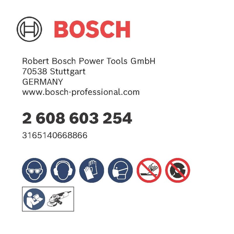 Bosch Bosch Professional 2608603254 Standard Inox Rapido Straight Cutting Disc,
