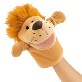 Kids Lion Hand Puppet 25cm Ideal for Storytelling, Teaching, Preschool Education and Birthday Gift