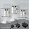 WANLIAN 8 Pcs Adjustable Glass Shelf Brackets Aluminum Alloy Glass