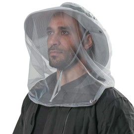 Mosquito Net Hat - Safari Sun Visor Hat with Removable Bug Net for Outdoor Men and Women