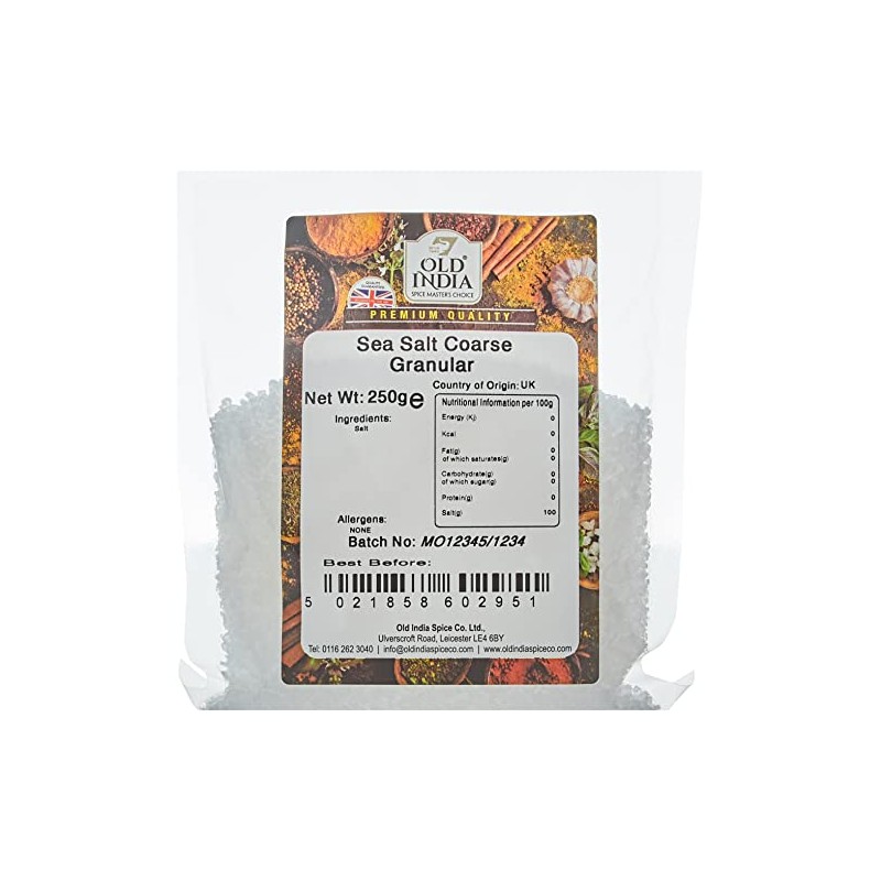 Old India Sea Salt Coarse Granular 250g
