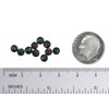 uGems® 10 Black Created Opal Round Beads for Fine Jewelry