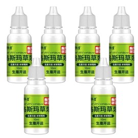 Biotina líquida para el crecimiento del cabello, 6 unidades de esencia de extracto hierba Usma, líquido nutritivo para el crecimiento los cilios para cabello, pestañas y cejas