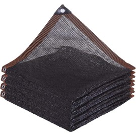Shade Net Greenhouse, Black, 40% Shade Net with Eyelets, Lightweight and Breathable Rectangles, Sun Protection Net, Garden Mesh, Shade Tarpaulin for Outdoor Pergola Windows (4-Pin, 9.84 x 13.12 ft)